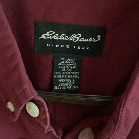 Mens Eddie Bauer long sleeve button down XLT - Picture 5 of 7